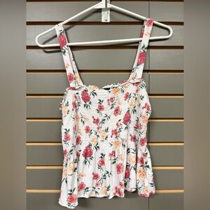 American Eagle Outfitters Floral Camisole in Red and Cream